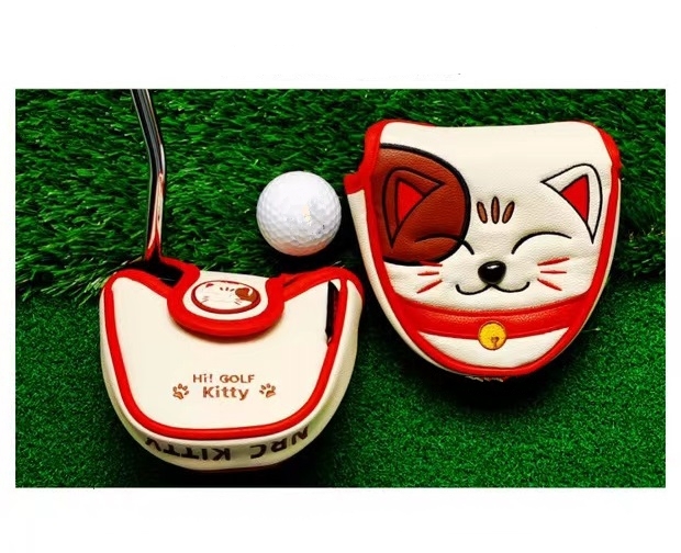 Golf Club Mallet Blade Putter Head Cover Hi Golf Kitty Cartoon Style - $19.90