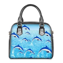 Twoheartsgirl Printing Dolphin Messenger Bag for Women Shoulder Bags Top-handbag - £48.68 GBP
