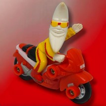 1988 VINTAGE McDonald&#39;s Mac Tonight Mr Moon Man Motorcycle Happy Meal Toy Red - £3.58 GBP