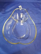 Glass Chip And Dip Container - Pear-Shaped - NICE! - $23.36
