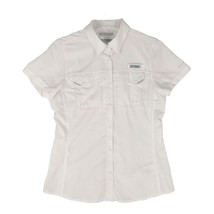 COLUMBIA PFG Women&#39;s S White Professional Fishing Gear Shirt Back Vent Omi-Shade - £19.27 GBP