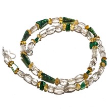 Verraucht Topas Natürlicher Edelstein Perlen Schmuck Halskette 17 &quot; 87 Ct. - £7.39 GBP