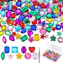 360Pcs Flatback Rhinestones for Crafting, Gems Jewels for Crafts, Acrylic  - £6.97 GBP