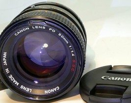 Canon SSC 50mm f1.4 manual focus Lens adapted to Sony E mount α6300 cameras - $111.50