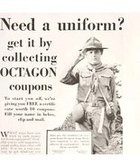 1930 Octagon Soap Advertisement Boy Scouts Of America Uniform Mail Order... - €25,73 EUR