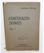 Contralto Songs ~ Vol. 1 ~ Imperial Edition ~ Boosey &amp; Co. ~ 1910? - $943.35 MXN