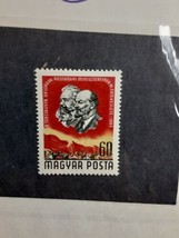 Magyar Posta 1965 Lenin Marx Socialist Stamp Hungary Unused NH - $1.95