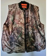 Red Head Camo Reversible Bone Dry Orange Vest Mens XL Mossy Oak Thinsulate - $32.59 CAD