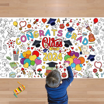 Graduation Giant Coloring Poster/Tablecloth - Kindergarten Graduation Gi... - £13.47 GBP