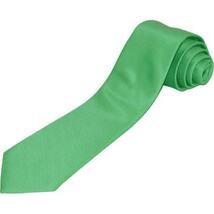Mens Tie ZENIO By Stacy Adams Slim Narrow Twill Woven Soft Silky Z1 Apple Green image 3