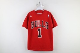 Vintage Adidas Mens Medium Derrick Rose Chicago Bulls Basketball Jersey T-Shirt - £64.61 GBP