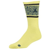 Jordan Unisex Striped Elephant Print Crew Socks  Large  Electric Yellow/... - £19.28 GBP