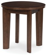 Korestone 2 - Dark Brown - Round End Table - $2,901.84 MXN