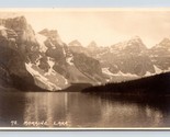 RPPC Moraine Lake Valley of the Ten Peaks Alberta AB Canada UNP Postcard... - $10.84