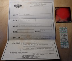 PAT TRAVERS Crash And Burn chu-pops + 1992 Ticket Stub NY + 1985 Ottawa ... - £14.81 GBP