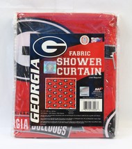 Georgia Bulldogs Fabric Shower Curtain, 72&quot; x 72&quot; Licensed Collegiate Pr... - $39.99