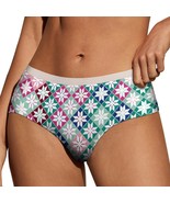 Colored Grid Floral Panties for Women Lace Briefs Soft Ladies Hipster Un... - $19.19 CAD