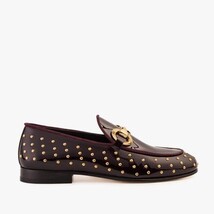 The Jupiter Shoe Burgundy Spike Leather Bit Dress Loafer Limited Edition Men Sho image 6