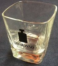 Disaronno Amaretto Liqueur Black Bottle Logo Square Rocks Glass 4&quot; - £4.66 GBP