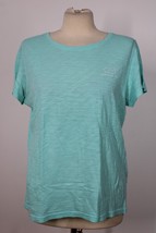 Vineyard Vines S Sea Foam Blue Short Sleeve Slub Cotton Whale T-Shirt 2V0411 - £15.65 GBP