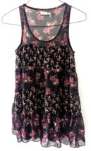 Urban Outfitters Kimchi Blue semi-sheer floral sleeveless tank dress wom... - £2.69 GBP