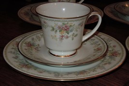 Contemporary Noritake Memory 2882 12 Piece Tea Setting Cup Saucer &amp; Dese... - $69.99