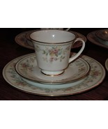 Contemporary Noritake Memory 2882 12 Piece Tea Setting Cup Saucer &amp; Dese... - £55.05 GBP