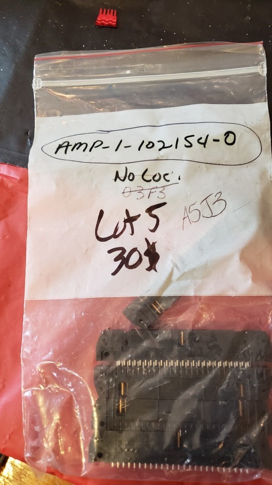 NEW LOT of 5 AMP 50-Pos Latch Ribbon Cable Connector 2 Row 2.54mm # 1-10... - $28.49