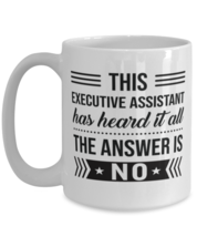 Coffee Mug for Executive Assistant - 15 oz Funny Tea Cup For Office Co-Workers  - £13.54 GBP