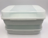 Lot Of 2 Tupperware Storz-A-Lot Container - Hinged Lid - Speckled - # 22... - $35.10