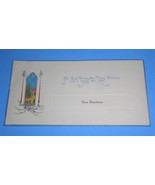 Las Encinas Christmas Card Vintage 1925 With Envelope  - $650.81 MXN