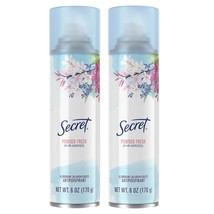 Secret POWDER FRESH 24HR Aerosol Antiperspirant Deodorant Spray 6oz, 2 Cans - $34.99