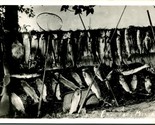 RPPC Fishing Fish Catch Proctor Montana MT UNP Meir&#39;s Studio Postcard S20 - $13.51