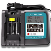 Dc18Rc Rapid Charger For Makita 18V Battery Charger Compatible With Makita Batte - £30.80 GBP