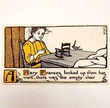 1913 Jane Boyer Art Illustration Print Mary Frances Sewing Thimble Peopl... - $19.99