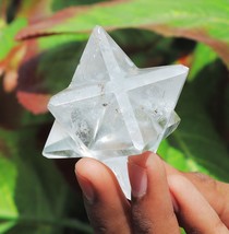 Quartz Crystal Merkaba Star Quartz Crystal Healing Pendant Handmade - £78.33 GBP