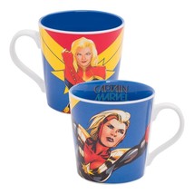 Marvels Female Captain Marvel Image Two-Sided 12 oz Ceramic Mug NEW UNUSED - £7.67 GBP