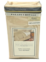 Palais Royale Hotel Collection Full Bedskirt 18&quot; Drop Cream Color 100% Cotton - $33.66