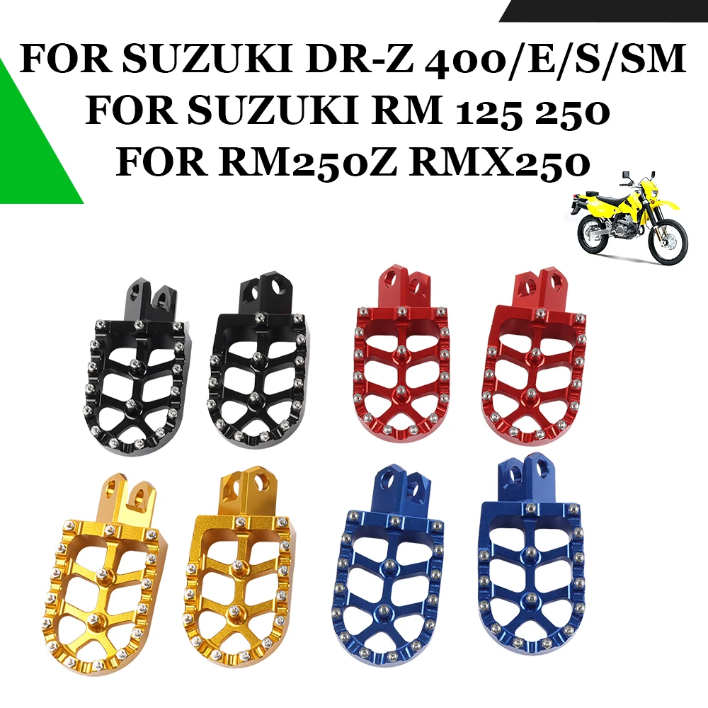 Foot Peg Footrest For SUZUKI DRZ400 DR-Z400E DR-Z400S DRZ400SM RM125 RM250 - $24.52+