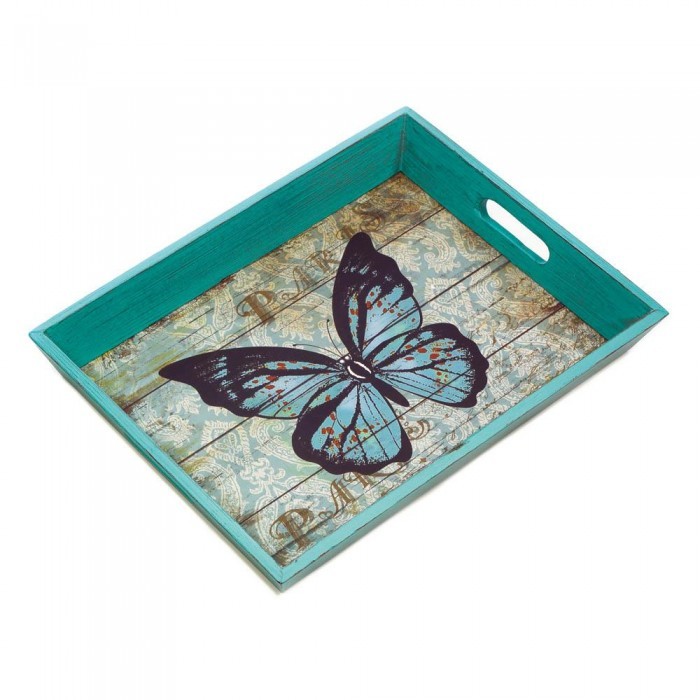 Blue Butterfly Serving Tray - $34.74