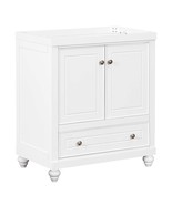 White 30&quot; Bathroom Vanity Base Cabinet - $3,750.59 MXN