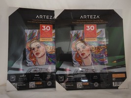 (2 Ct) Arteza DIY Foldable 6x6&quot; Canvas Coloring Frame, Portrait - 30 Sheets - £28.81 GBP