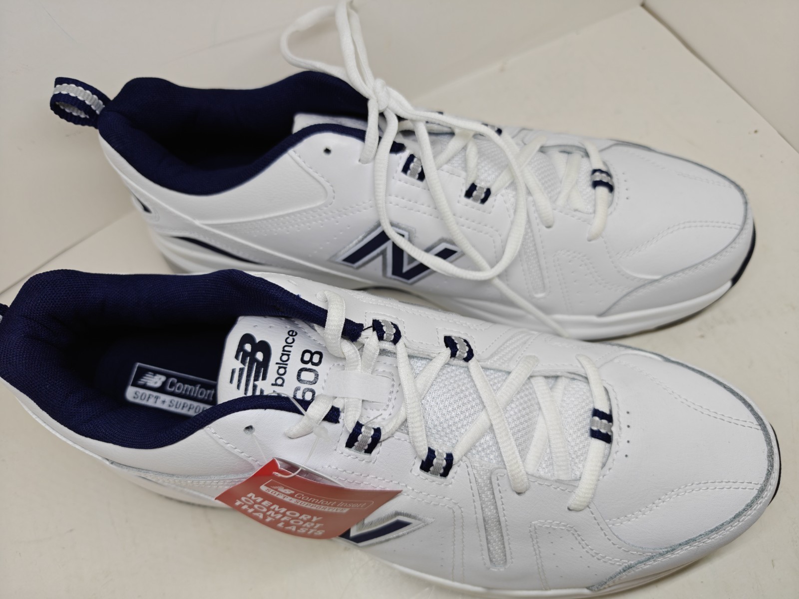 New Balance 608 2E Men's 13 White Blue Cross Trainer Sneaker Tennis Shoes  Item image 2