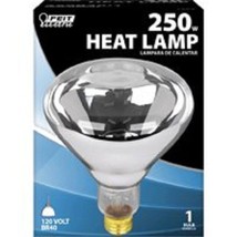 CASE OF 12 FEIT 250W R-40 WATT CLEAR REFLECTOR HEAT LAMP LIGHT BULBS 6049902 - £69.12 GBP