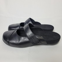 VIONIC Allegra Black Leather Mary Jane Mules Slip On Shoes Women Size 11... - $29.69