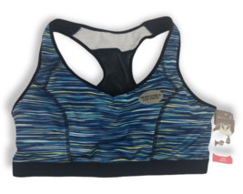 Bally Total Fitness Activewear Sports Bra Size: XL Remix Space Blue New - £14.41 GBP