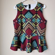 Metaphor Tank Top Womens Size Large Multicolor Geometric Polyester/Spandex NWT - £7.60 GBP