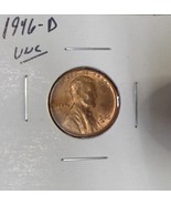 1946-D GEM RED BU  LINCOLN CENT GEM UNC Luster Wheat Penny - $8.12 CAD