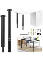 21.5”-37” Table Legs Metal Plant Stand Work Bench Desk Coffee Table Legs 4 Pack - £35.52 GBP