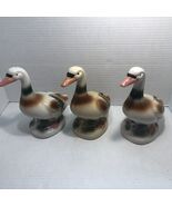 3 Vintage Porcelain Ceramic Geese Figurines~ Made in Brazil ~ 7.25” Tall - $111.74 CAD